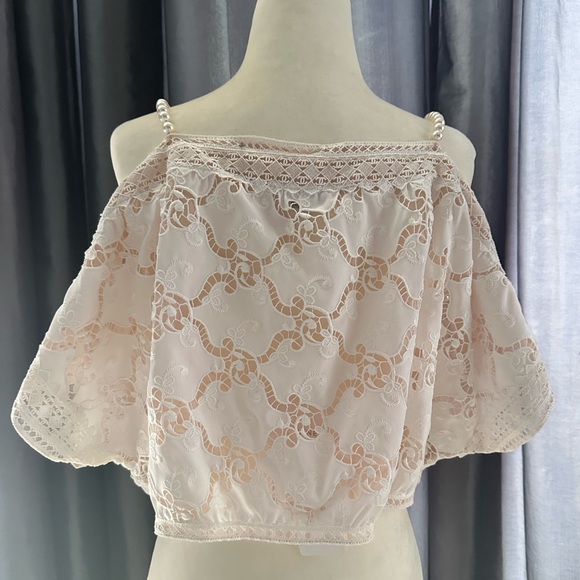 Chanel Eyelet Crop Top - Picture 2 of 6